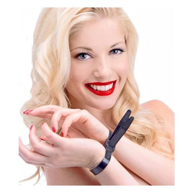 Black Zip Tie Police Cuffs - Image 1