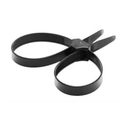 Black Zip Tie Police Cuffs, image 2