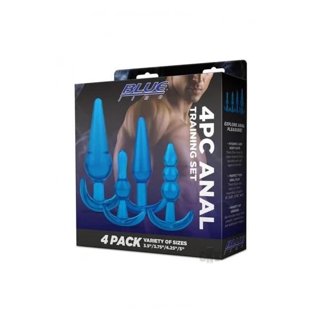Blue Line Anal Training Set 4pc Blue - Image 1