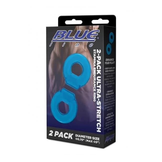 Blue Line Ultra Stretch 2pk Ring Blu - Image 1