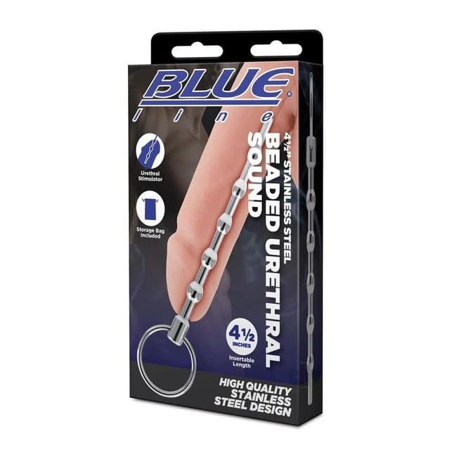 Blueline Steel Beaded Urethral 4.5 - Image 1