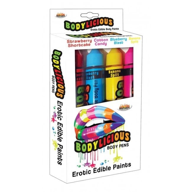 Bodylicious Edible Body Pens 4pk - Image 1