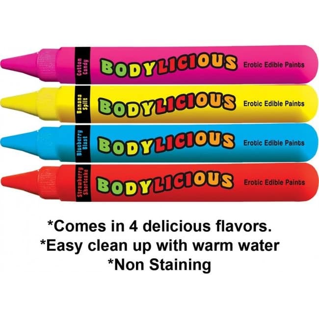 Bodylicious Edible Body Pens 4pk - Image 2