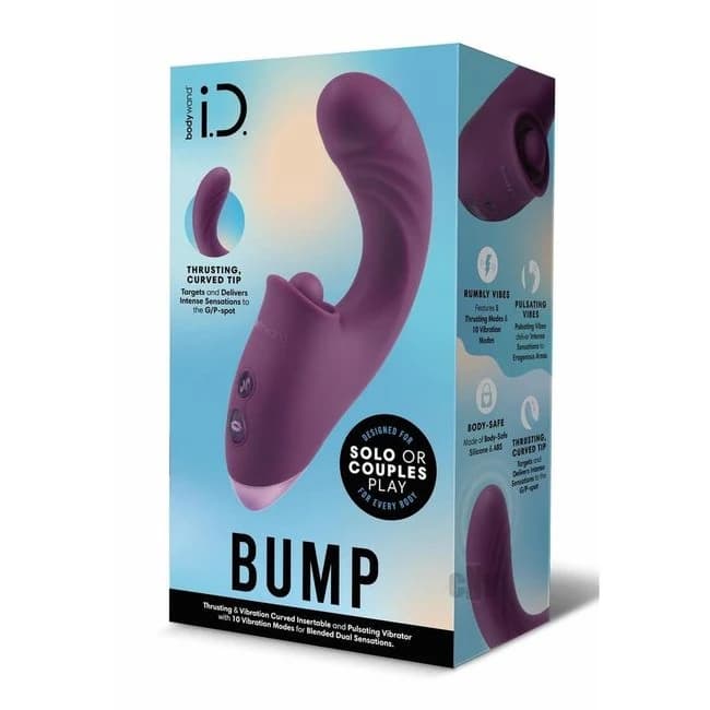 Bodywand Id Bump Dual Stim Wine - Image 1