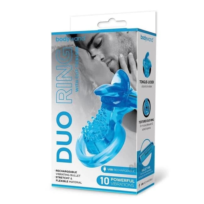Bodywand Recharge Duo W/tickler Blu - Image 1