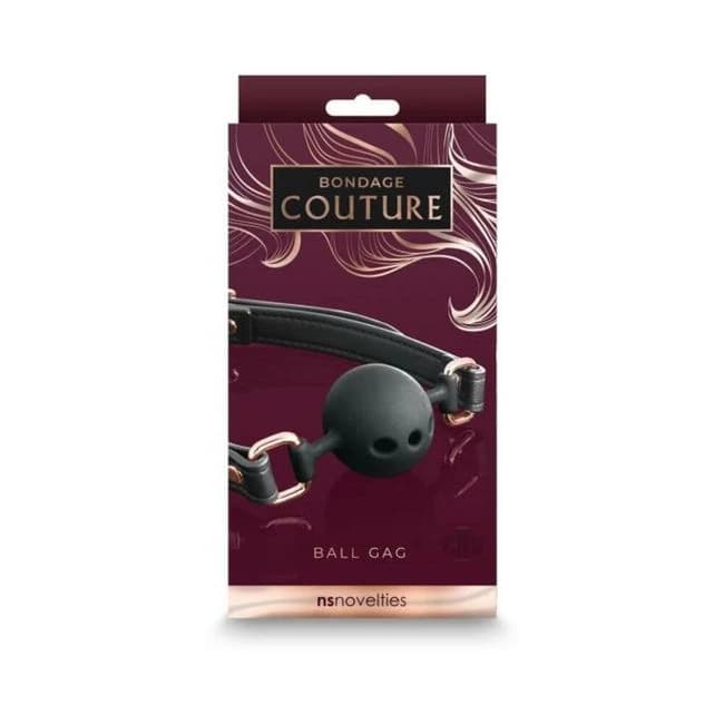 Bondage Couture Ball Gag Black - Image 1