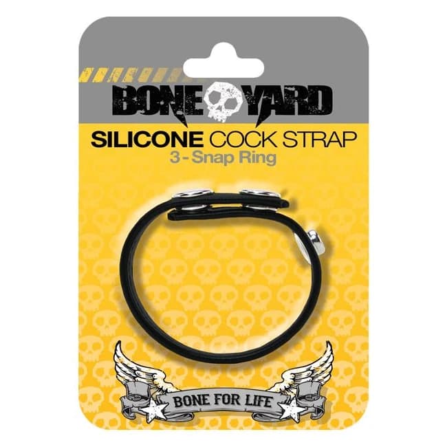 Boneyard Cock Strap Black - Image 1