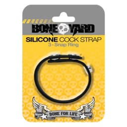 Boneyard Cock Strap Black - Image 1