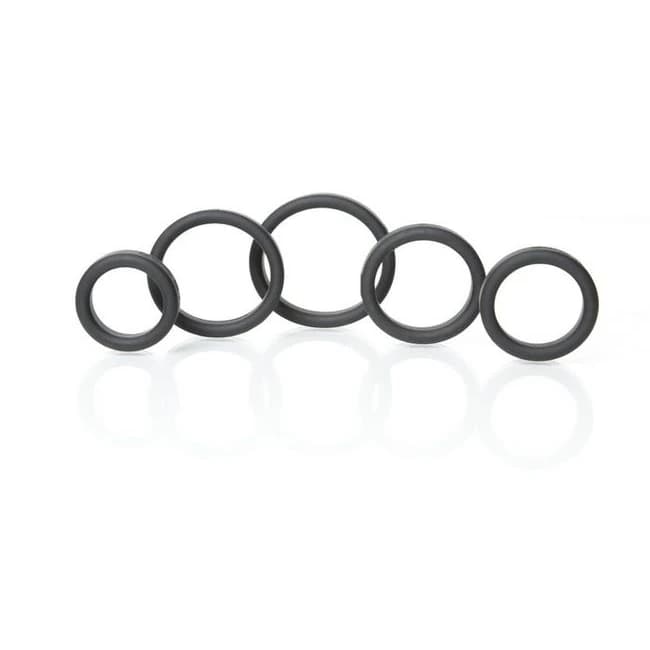 Boneyard Silicone Ring 5pc Kit Black - Image 3