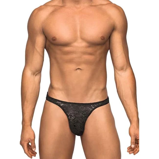 Bong Thong Stretch Lace - Black - Image 1