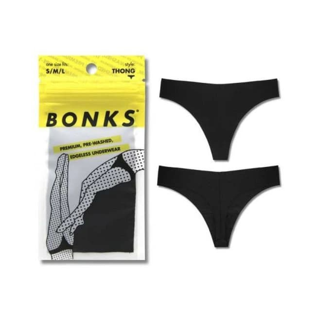 Bonks Black Magic Seamless Thong O/s - Image 1