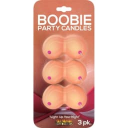 Boobie Party Candles 3pk, image 1