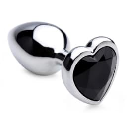 BOOTY SPARKS BLACK HEART GEM ANAL PLUG SMALL  - Image 1