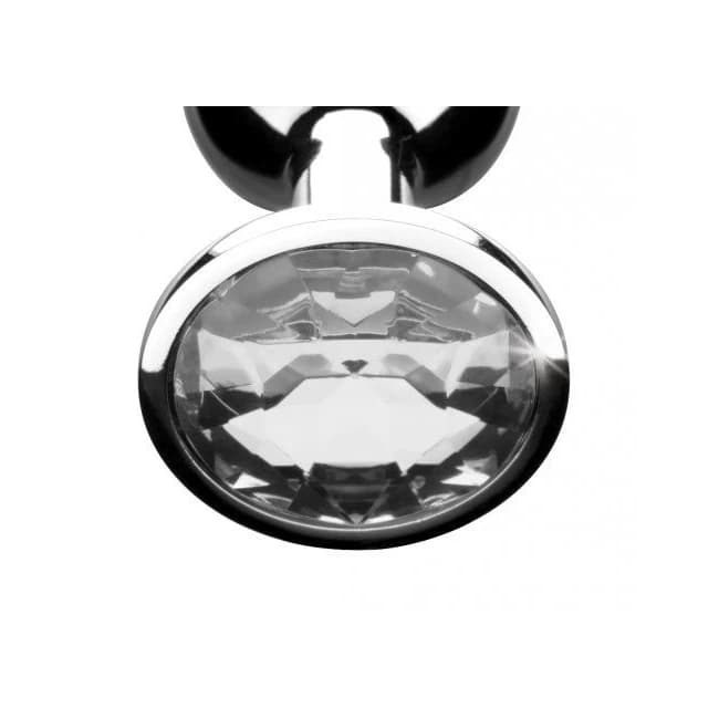 BOOTY SPARKS CLEAR GEM LARGE ANAL PLUG  - Image 1