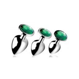Booty Sparks Emerald Gem Anal Plug Set, image 2