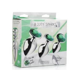 Booty Sparks Emerald Gem Anal Plug Set, image 5