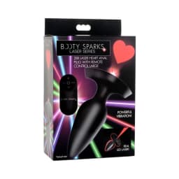 Booty Sparks Laser Heart Plug Lg, image 2