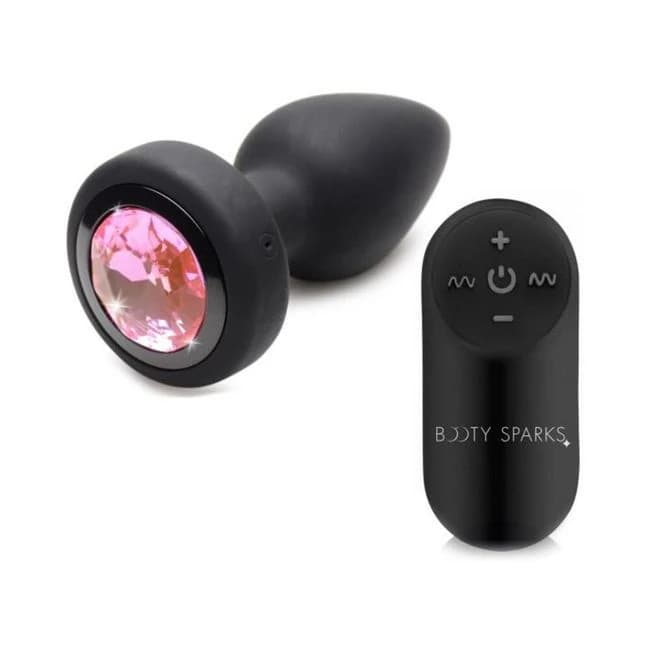 Booty Sparks Pink Gem Plug W/remote Sm - Image 1