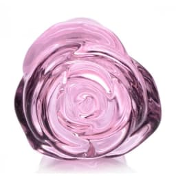 Booty Sparks Pink Rose Glass Small Anal Plug - Image 5