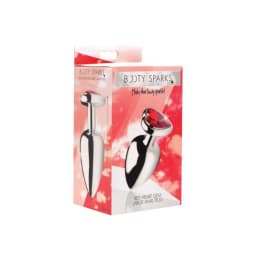 BOOTY SPARKS RED HEART GEM ANAL PLUG LARGE  - Image 4