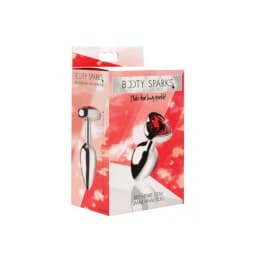 BOOTY SPARKS RED HEART GEM SMALL ANAL PLUG  - Image 1