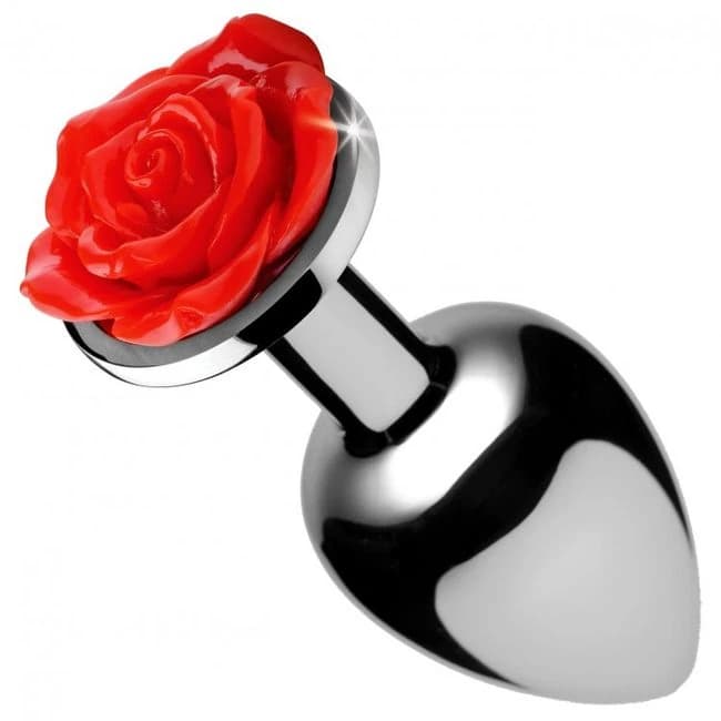 BOOTY SPARKS RED ROSE ANAL PLUG LARGE  - Image 1