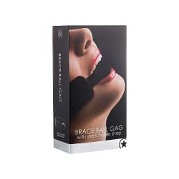 BRACE BALL GAG BLACK  - Image 1