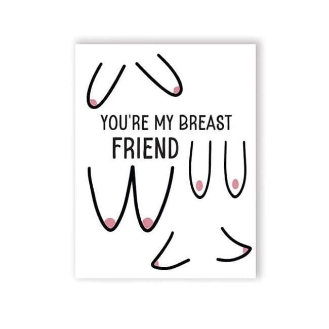 Breast Friend Greeting Card - Image 1