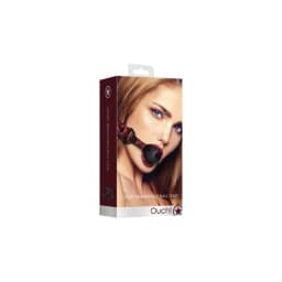 Breathable Luxury Ball Gag - Burgundy - Image 1