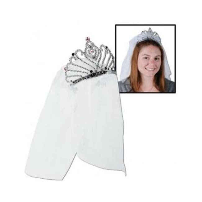 Bride to Be Tiara and Veil - Image 1