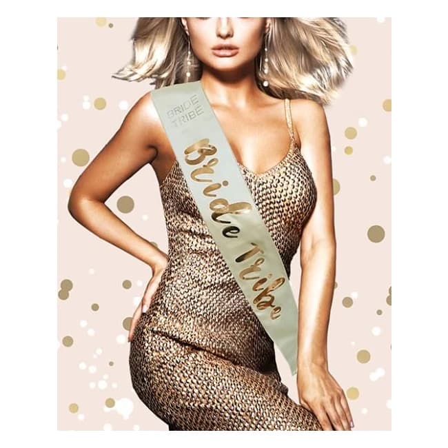 Bride Tribe Sash - Rose Gold - Image 1
