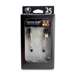 Broad Tip Clamp w/ Purple Beads, image 2