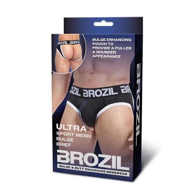 Brozil Open Back Mesh Brief L/xl Blk - Image 1