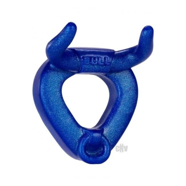 Bull Horned Cock Ring Blueballs - Image 1