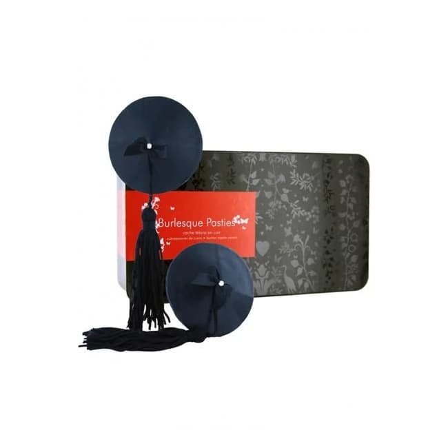 Burlesque Classic Tasseled Pasties Black - Image 1
