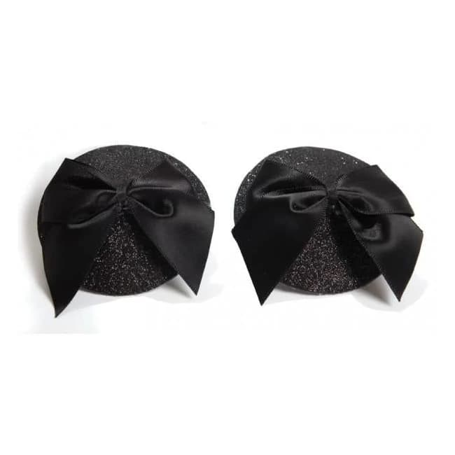 Burlesque Pasties Bows Black - Image 1