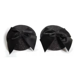 Burlesque Pasties Bows Black - Image 1