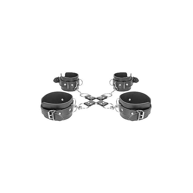 B&w Hogtie W/ Hand & Ankle Cuffs Bonded Leather - Image 6