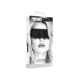 B&w Lace Mask with Elastic Strap, image 2