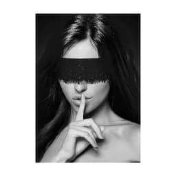 B&w Lace Mask with Elastic Strap, image 6