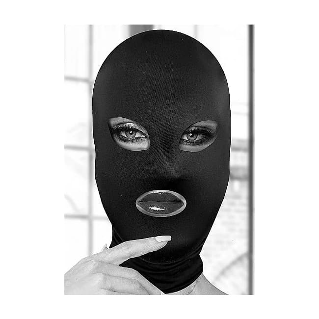 B&w Subversion Mask W/ Open Mouth and Eye - Image 1