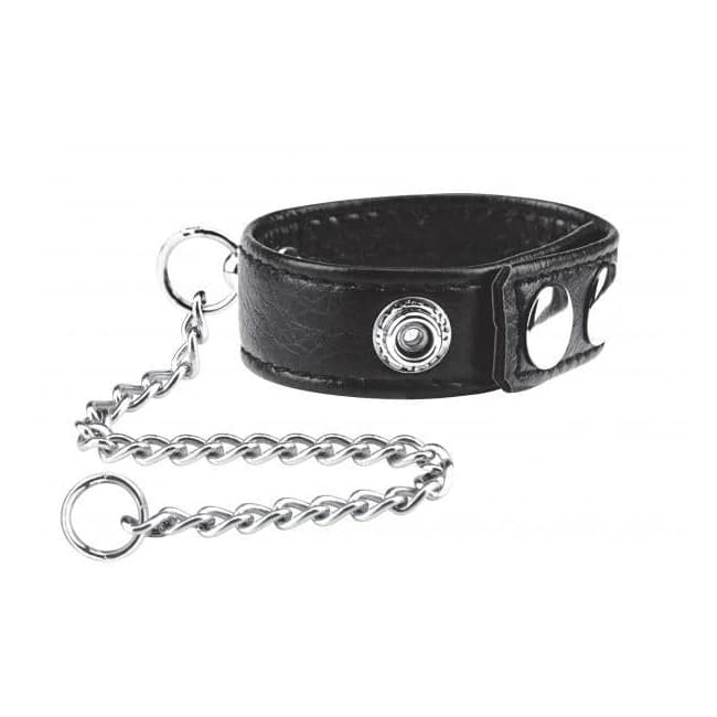 C & B Gear Snap Cock Ring with Leash 12 Inches - Image 1