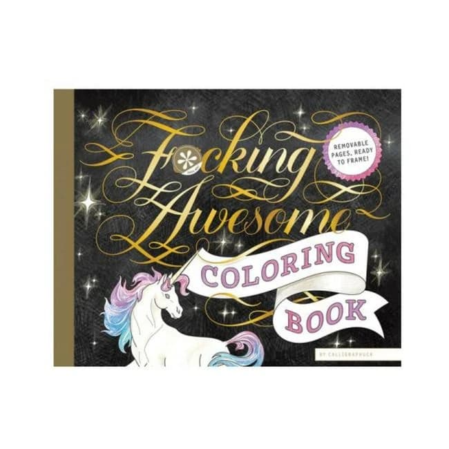 Calligraphuck Fucking Awesome Coloring Book - Image 1