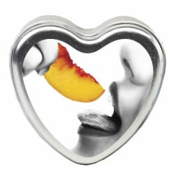 CANDLE 3-IN-1 HEART EDIBLE PEACH 4.7 OZ  - Image 2