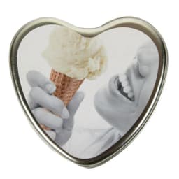 Candle 3 N 1 Heart Edible Vanilla 4.7 Oz - Image 1