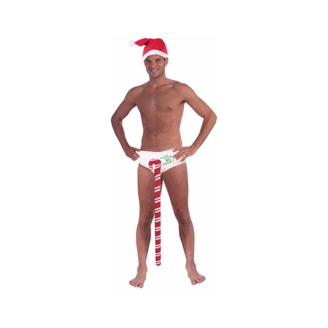 Candy Cane Stud Undies Wanna Lick My Stick - Image 1