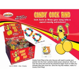 Candy Cock Ring 50 Pc Display - Image 1
