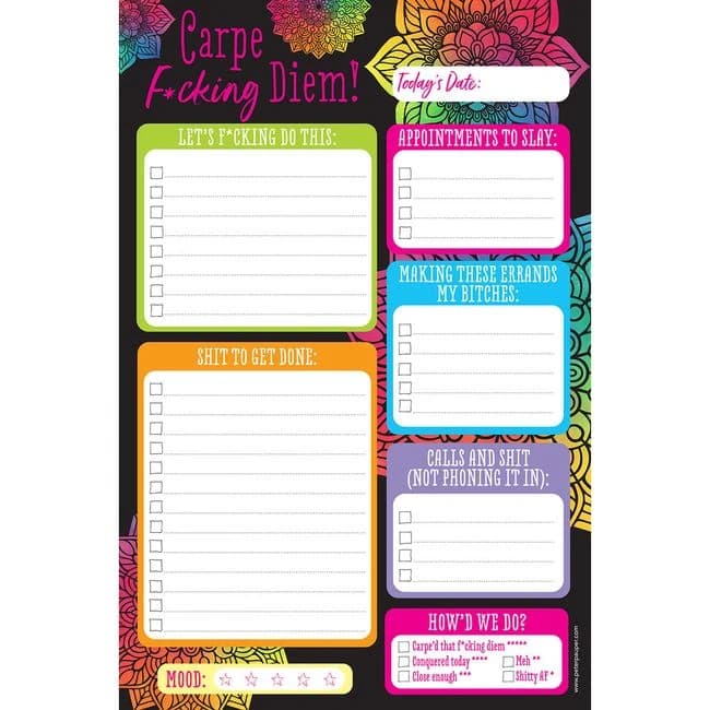 Carpe Fucking Diem Pad - Image 1