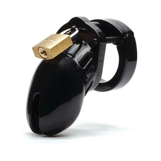 Cb-6000 2 1/2" Cock Cage & Lock Set - Black - Image 1