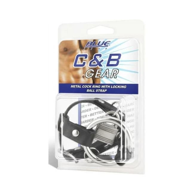 Cb Gear Metal Cock Ring W/locking Strap - Image 1